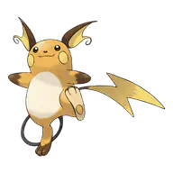 Raichu official Pokemon artwork