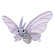 Venomoth official Pokemon artwork