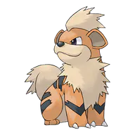 Growlithe official Pokemon artwork