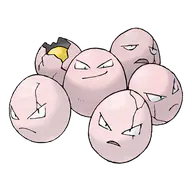 Exeggcute official Pokemon artwork