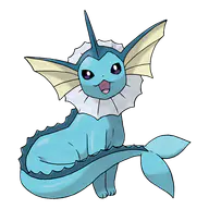 Vaporeon official Pokemon artwork