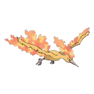 Moltres official Pokemon artwork