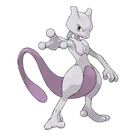 Mewtwo official Pokemon artwork