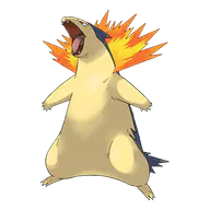 Typhlosion official Pokemon artwork