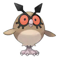 Hoothoot official Pokemon artwork