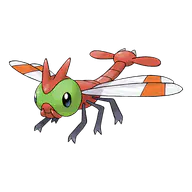 Yanma official Pokemon artwork