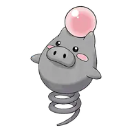 Spoink official Pokemon artwork
