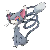 Glameow official Pokemon artwork