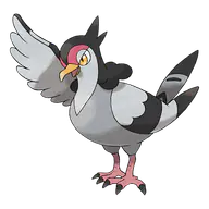 Tranquill official Pokemon artwork