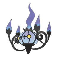 Chandelure official Pokemon artwork