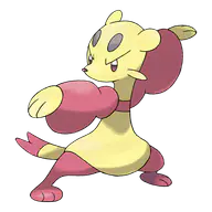 Mienfoo official Pokemon artwork