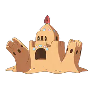 Palossand official Pokemon artwork