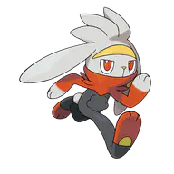 Raboot official Pokemon artwork