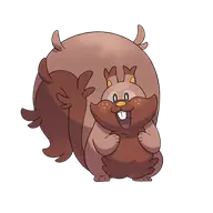 Greedent official Pokemon artwork
