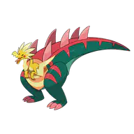 Dracozolt official Pokemon artwork
