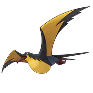 Kilowattrel official Pokemon artwork