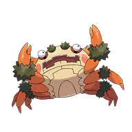 Klawf official Pokemon artwork