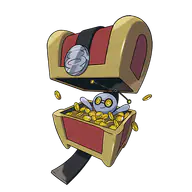 Gimmighoul official Pokemon artwork