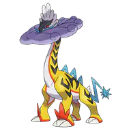 Raging Bolt official Pokemon artwork